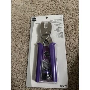 New Dritz Heavy Duty Snap Pliers 10 PC Set Couture Coser 24P